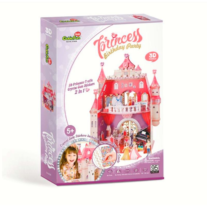 CUBICFUN - Puzzle 3d Castillo de princesa jardín secreto Cubicfun