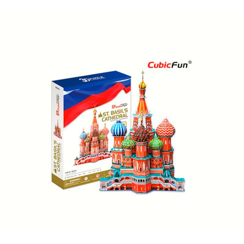GENERICO - Puzzle 3d Catedral San Basilio 184 piezas Cubicfun