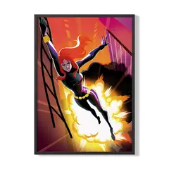 CREANGO - CUADRO POSTER VIUDA NEGRA MARVEL 33X43 DISEÑO 1