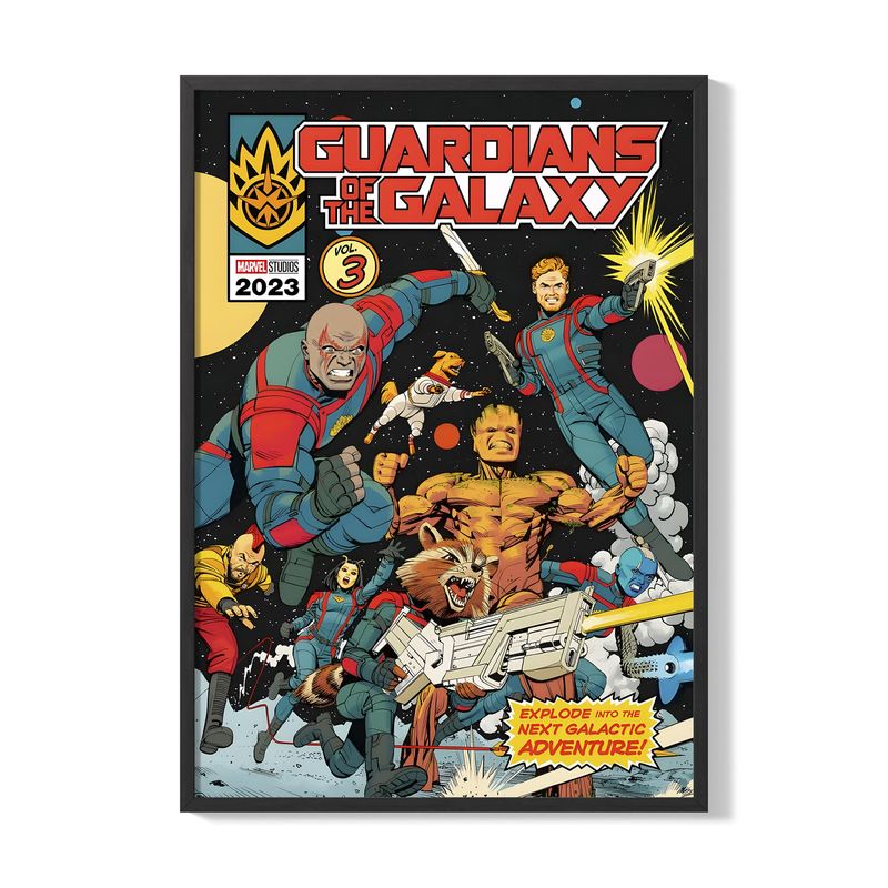 CREANGO - CUADRO POSTER GUARDIANES DE LA GALAXIA COMIC 33X43
