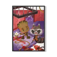 CREANGO - CUADRO POSTER GROOT Y ROCKET 33X43