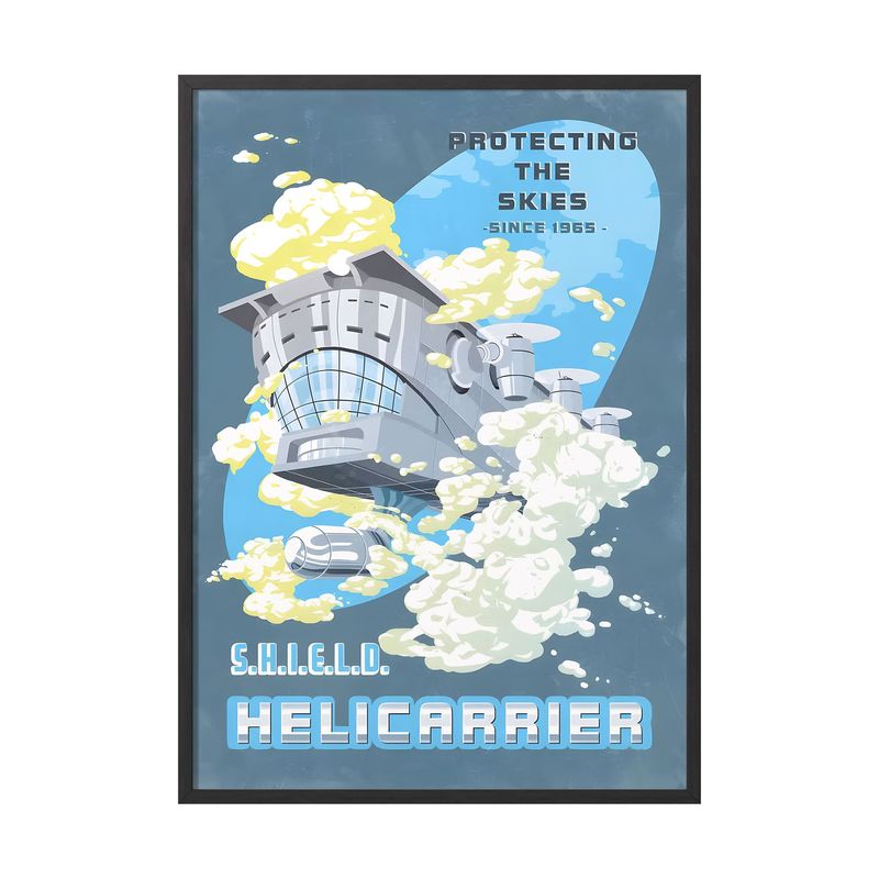 CREANGO - CUADRO POSTER HELICARRIER SHIELD MARVEL 33X43