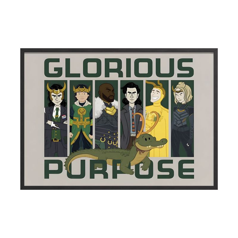 CREANGO - CUADRO POSTER LOKI VARIANTES MARVEL 33X43