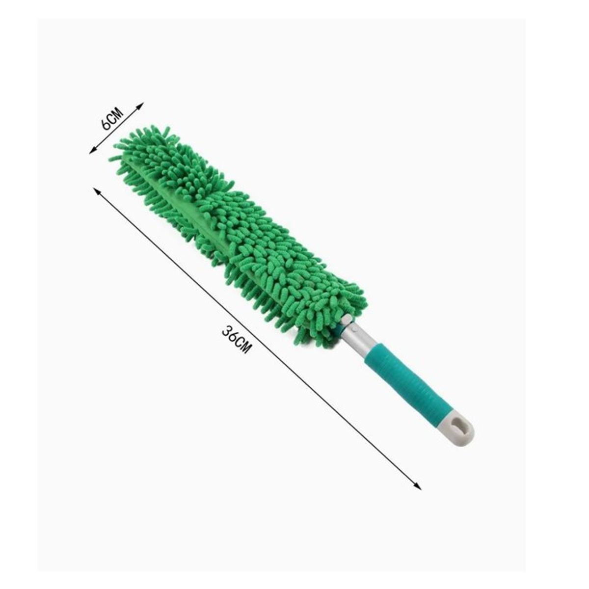 GENERICO - Plumero de Fibra Color Verde