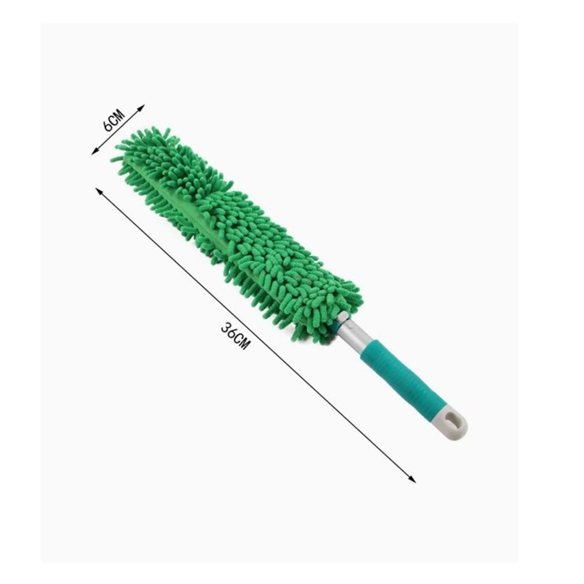 GENERICO - Plumero de Fibra Color Verde