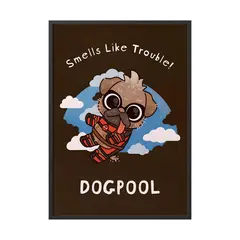 CREANGO - CUADRO POSTER DEADPOOL DOGPOOL 33X43 DISEÑO 1