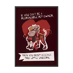 CREANGO - CUADRO POSTER DEADPOOL DOGPOOL 33X43 DISEÑO 2