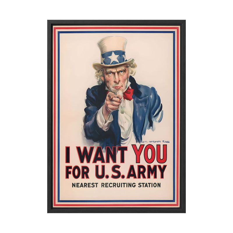CREANGO - CUADRO POSTER TIO SAM 33X43