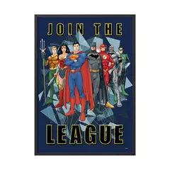 CREANGO - CUADRO POSTER LIGA DE LA JUSTICIA 33X43