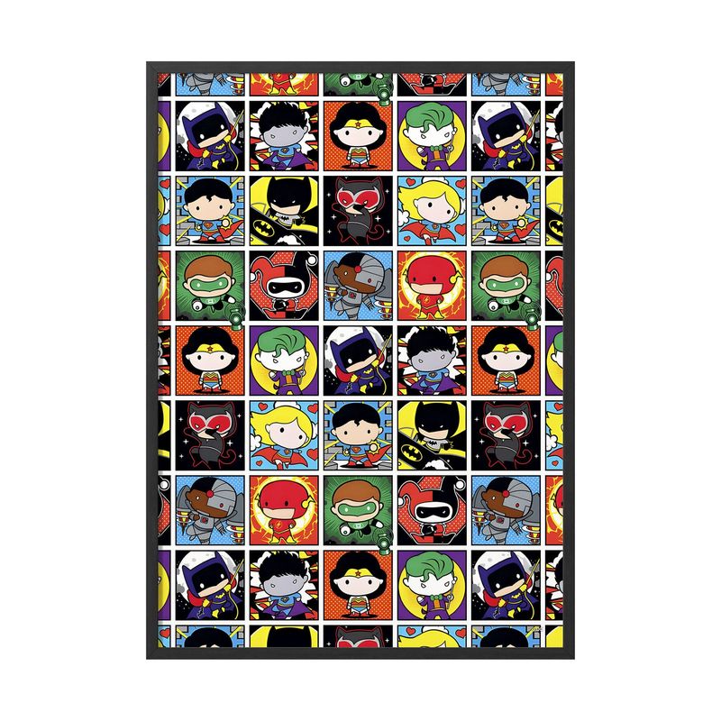 CREANGO - CUADRO POSTER LIGA DE LA JUSTICIA VARIOS PERSONAJES 33X43