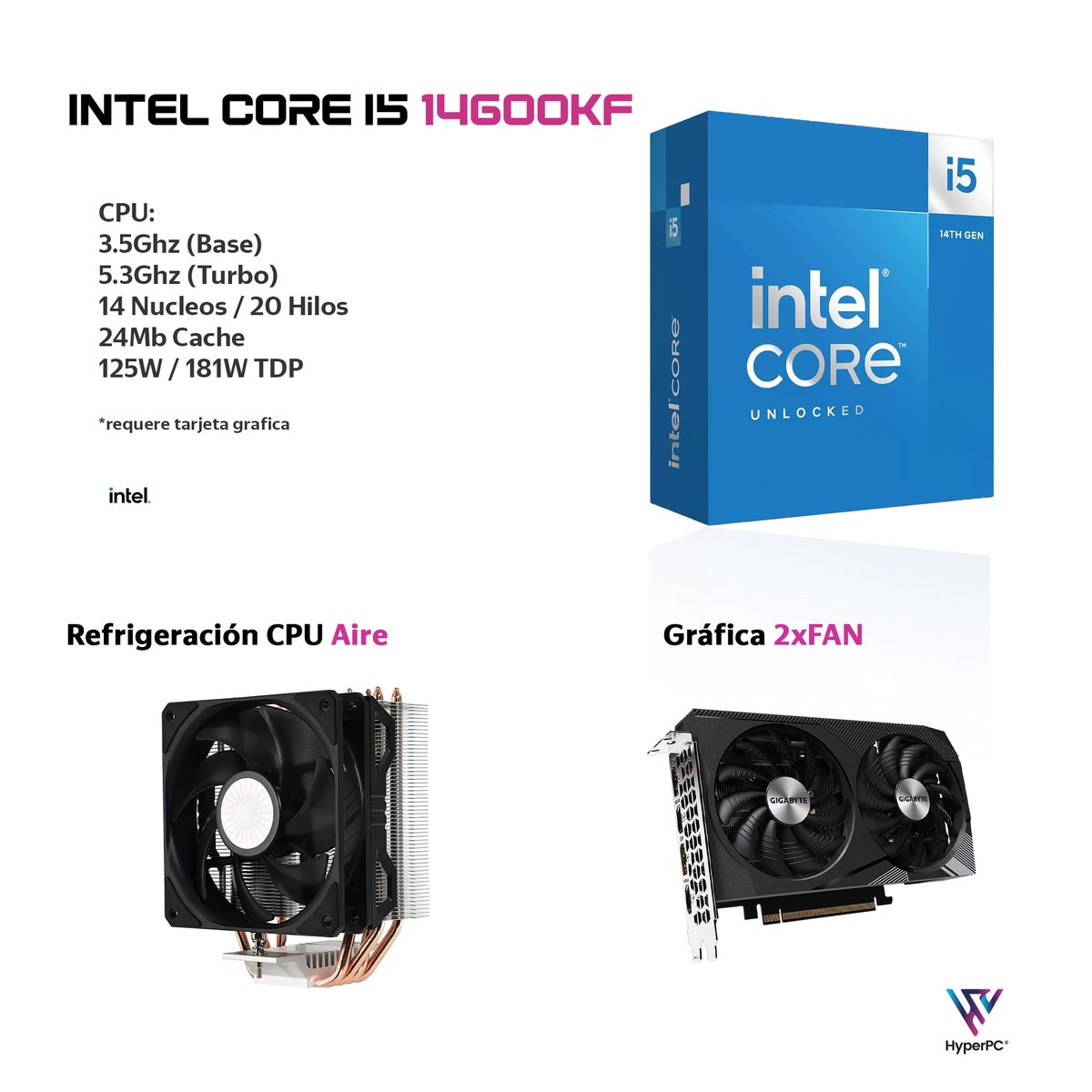 HYPERPC - PC Workstation Foto Ultra INTEL CORE i5 14600K 64Gb DDR5 2Tb RTX 3050