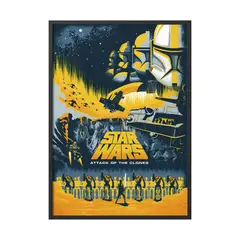 CREANGO - CUADRO POSTER STAR WARS EL ATAQUE DE LOS CLONES 33X43