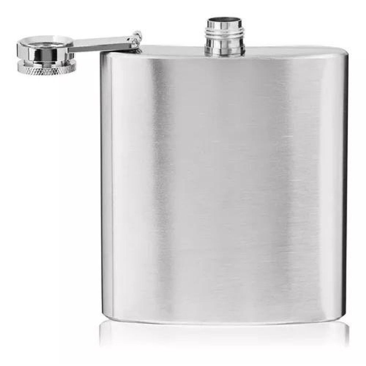 GENERICO - Petaca de acero inoxidable licor whisky 6 oz