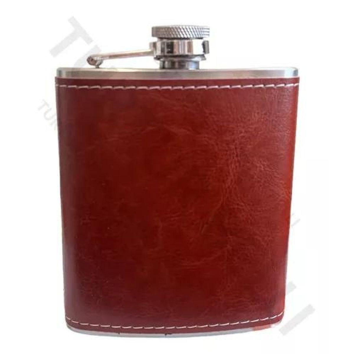 GENERICO - Petaca portátil de 7 oz con 2 vasos y embudo