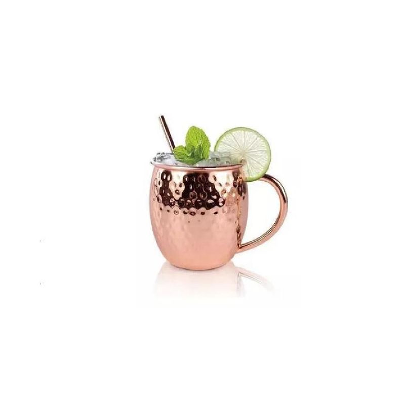 GENERICO - Set de 2 mugs de cobre tragos moscow mule mojito