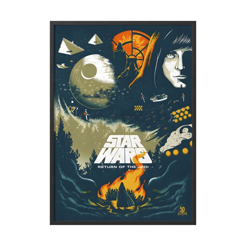 CREANGO - CUADRO POSTER STAR WARS EL RETORNO DEL JEDI 33X43 DISEÑO 1