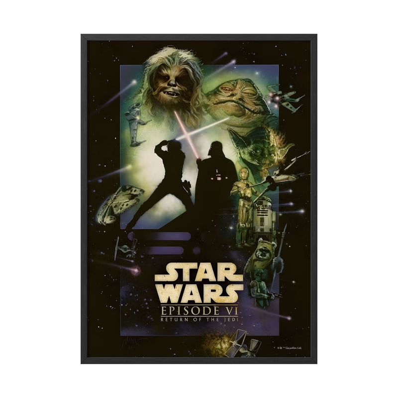 CREANGO - CUADRO POSTER STAR WARS EPISODIO 6 33X43