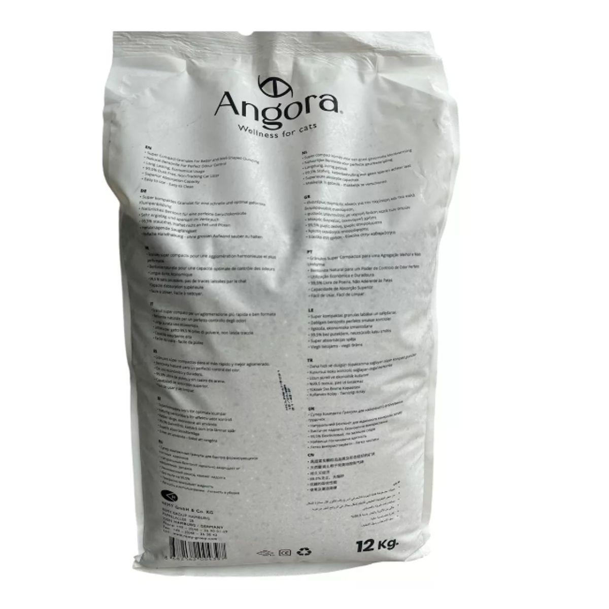 BORANGORA - Angora Cat Litter Arena Sanitaria Para Gato Angora 12 Kg