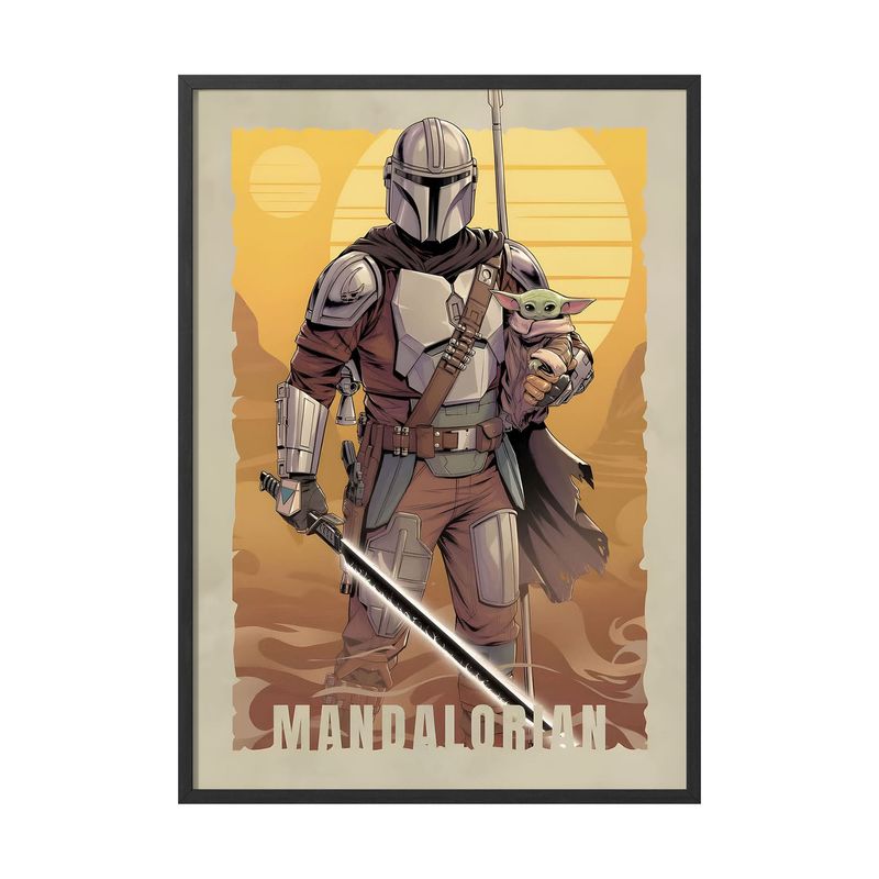 CREANGO - CUADRO POSTER THE MANDALORIAN STAR WARS 33X43