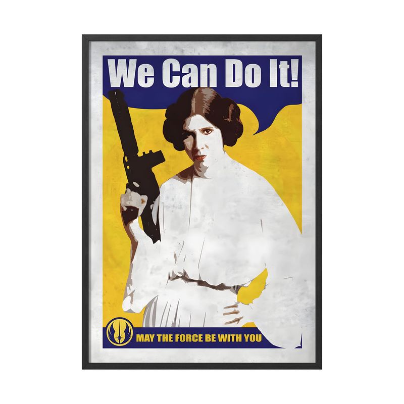 CREANGO - CUADRO POSTER STAR WARS PRINCESA LEIA 33X43