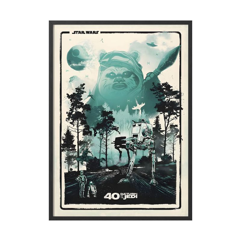 CREANGO - CUADRO POSTER STAR WARS EL RETORNO DEL JEDI 33X43 DISEÑO 2