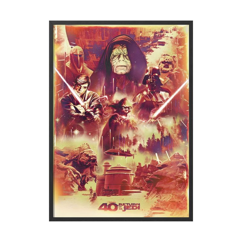 CREANGO - CUADRO POSTER STAR WARS EL RETORNO DEL JEDI 33X43 DISEÑO 2