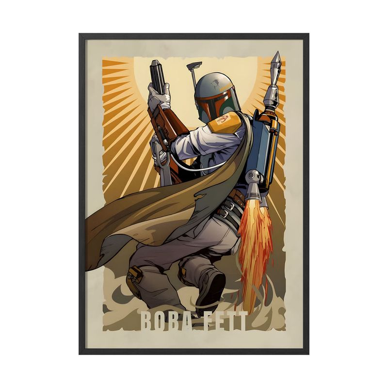 CREANGO - CUADRO POSTER STAR WARS BOBA FETT 33X43