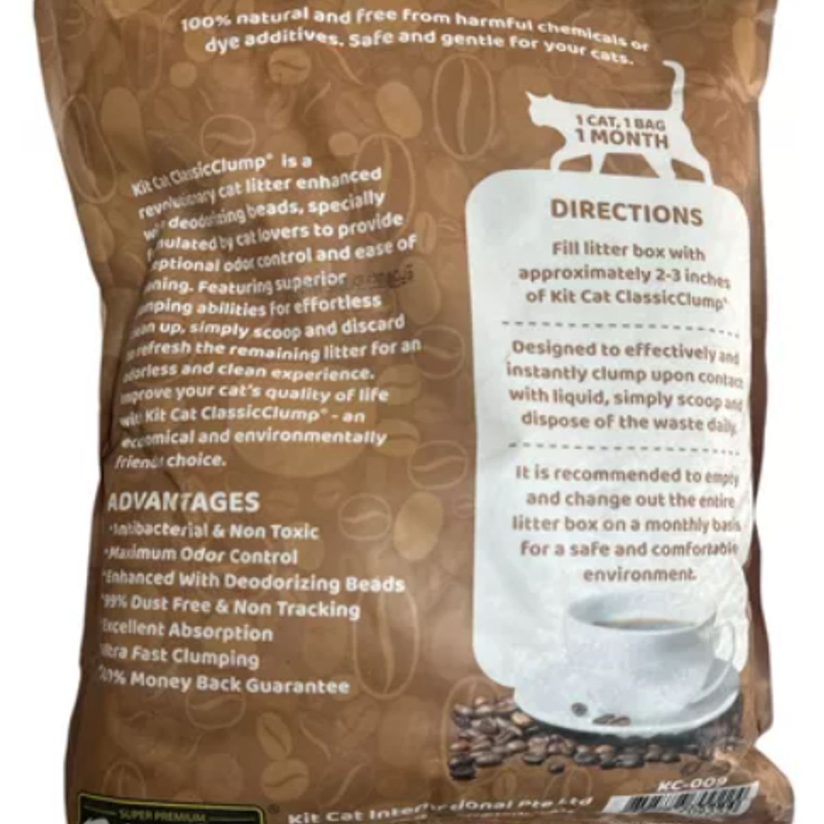 BORANGORA - Arena Para Gato Kit Cat Sand Cafe 7kg