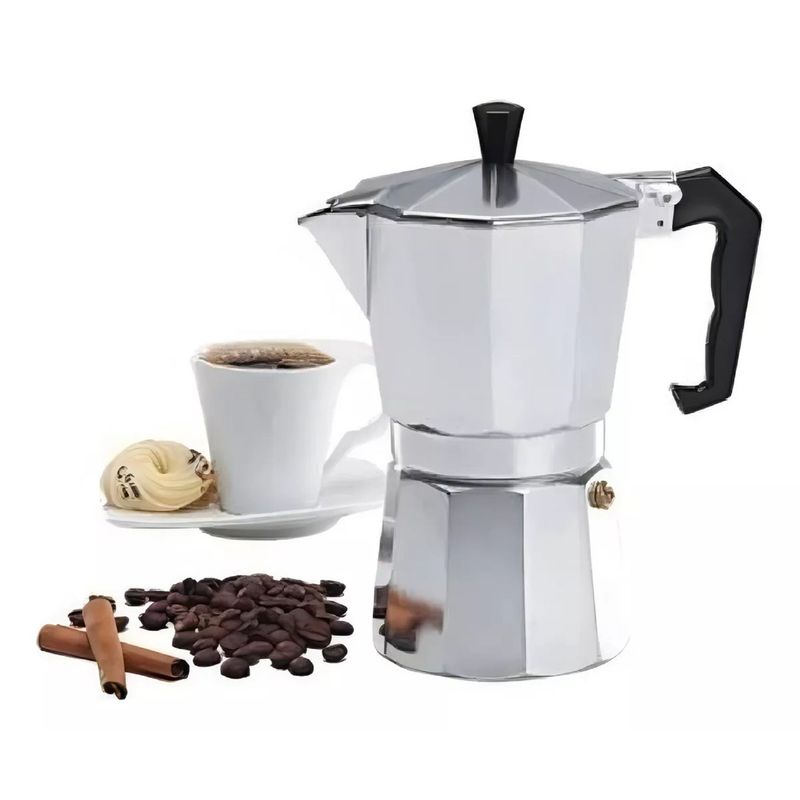 GENERICO - Cafetera Italiana 6 Tazas Cafetera Portatil Color Gris