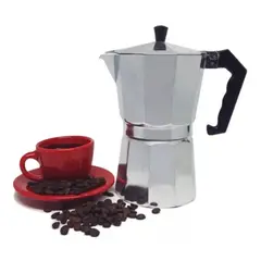 GENERICO - Cafetera Italiana 6 Tazas Cafetera Portatil Color Gris