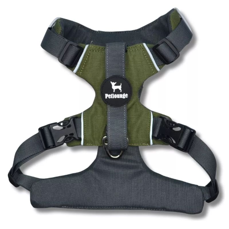 KIMBA - Pechera Arnes Outdoor Petlounge Talla M Verde Militar