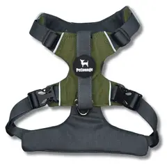 KIMBA - Pechera Arnes Outdoor Petlounge Talla M Verde Militar
