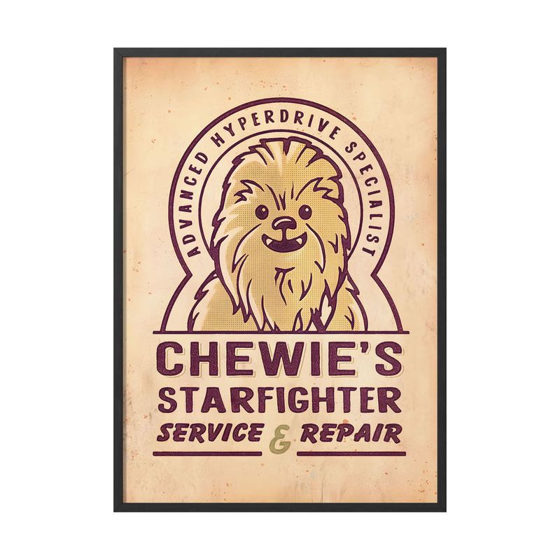 CREANGO - CUADRO POSTER STAR WARS CHEWBACCA 33X43