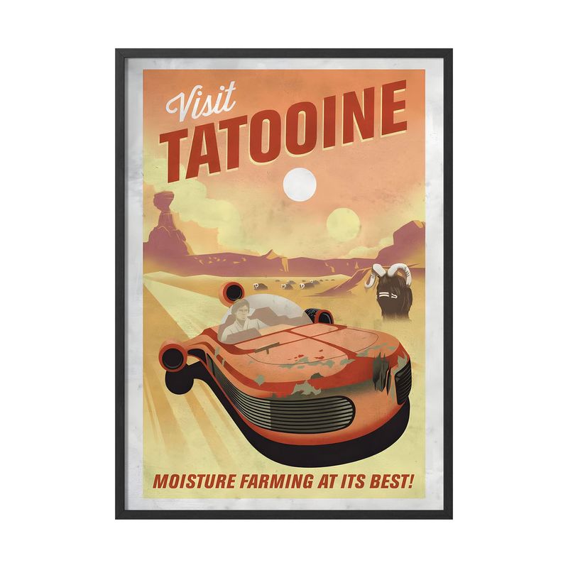 CREANGO - CUADRO POSTER STAR WARS TATOOINE 33X43