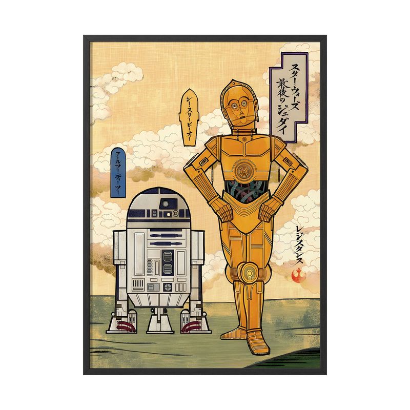 CREANGO - CUADRO POSTER STAR WARS R2D2 Y C3PO ARTUDITO 33X43