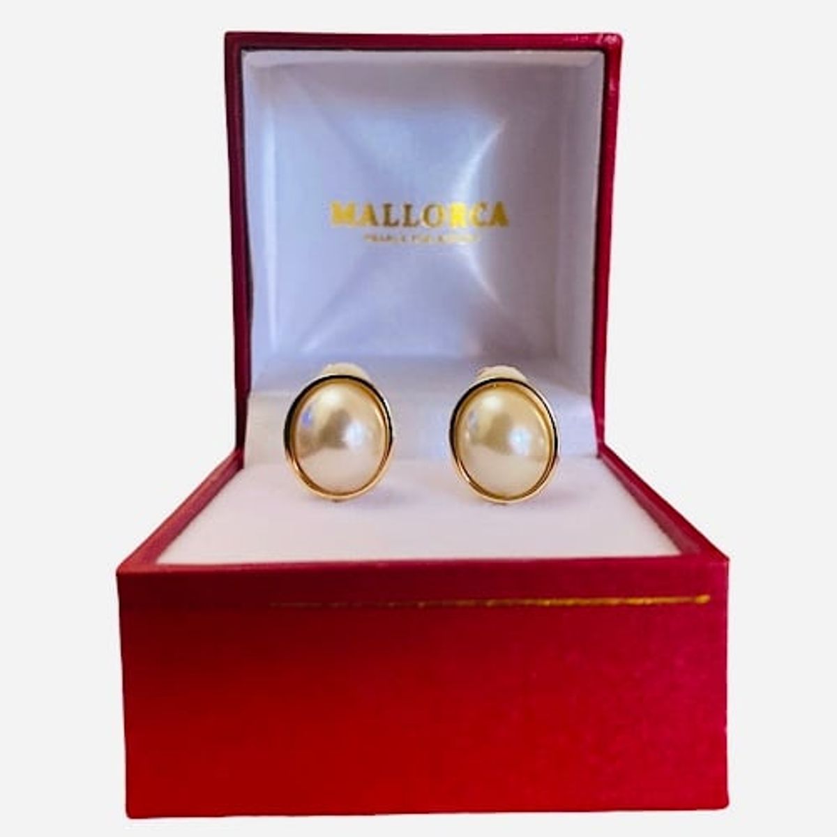 MALLORCA - AROS PENDIENTES CLIP PERLAS DE MALLORCA 12MM DE DIÁMETRO