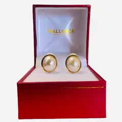 MALLORCA - AROS PENDIENTES CLIP PERLAS DE 12MM DE DIÁMETRO