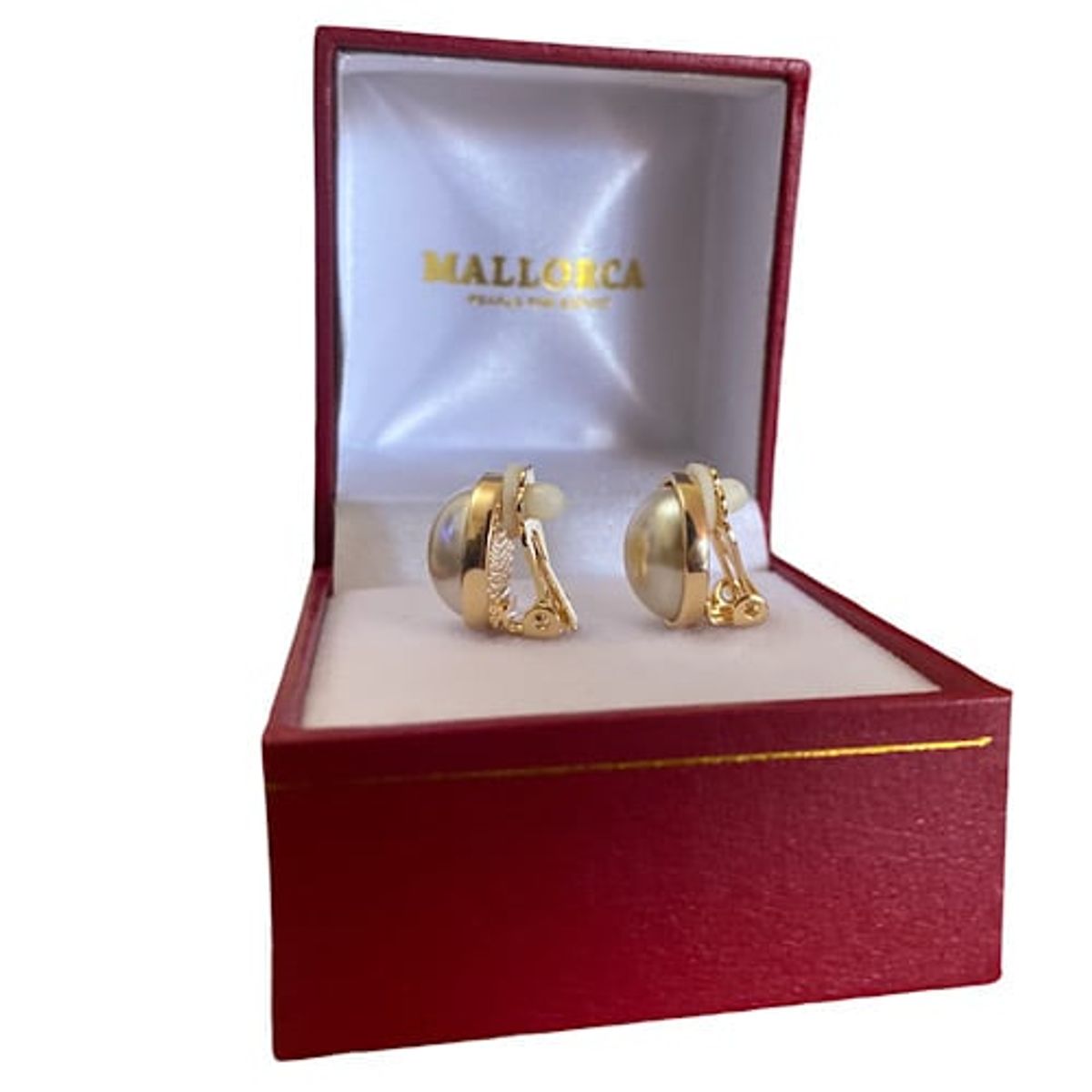 MALLORCA - AROS PENDIENTES CLIP PERLAS DE MALLORCA 12MM DE DIÁMETRO