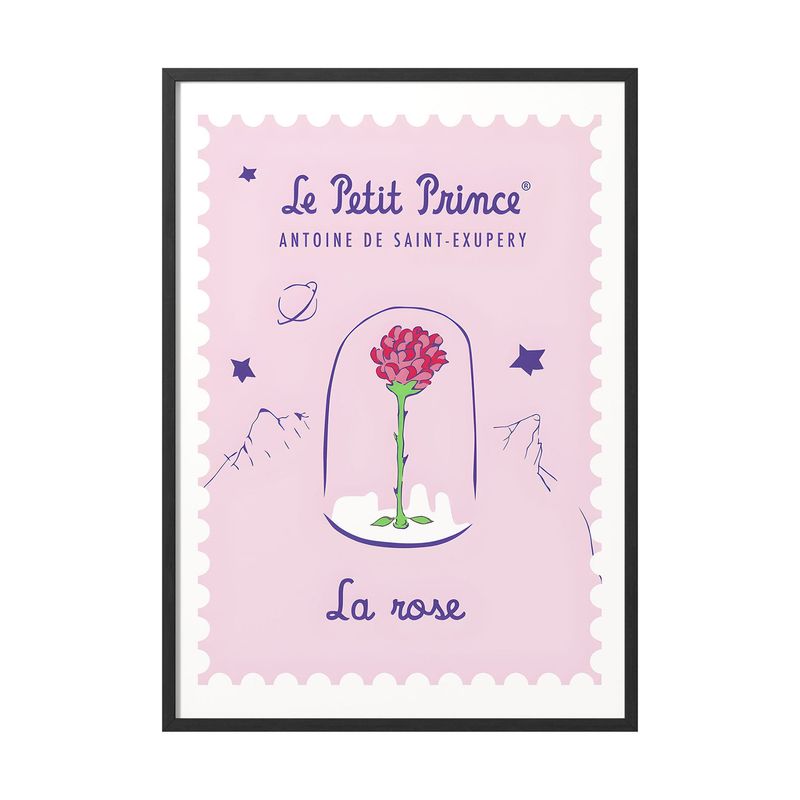 CREANGO - CUADRO POSTER EL PRINCIPITO ROSA 33X43