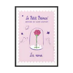 CREANGO - CUADRO POSTER EL PRINCIPITO ROSA 33X43