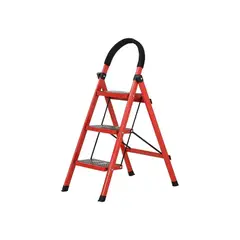 IMPORTCLICK - Escalera 3 Peldaño Antideslizante Plegable Amplio Altura 63 M