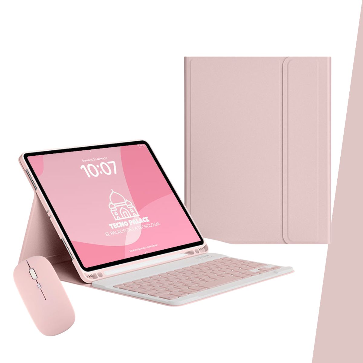GENERICO - Fundas Con Teclado y Mouse Para iPad 10 GEN / A16 (11GEN) - Incluye letra Ñ