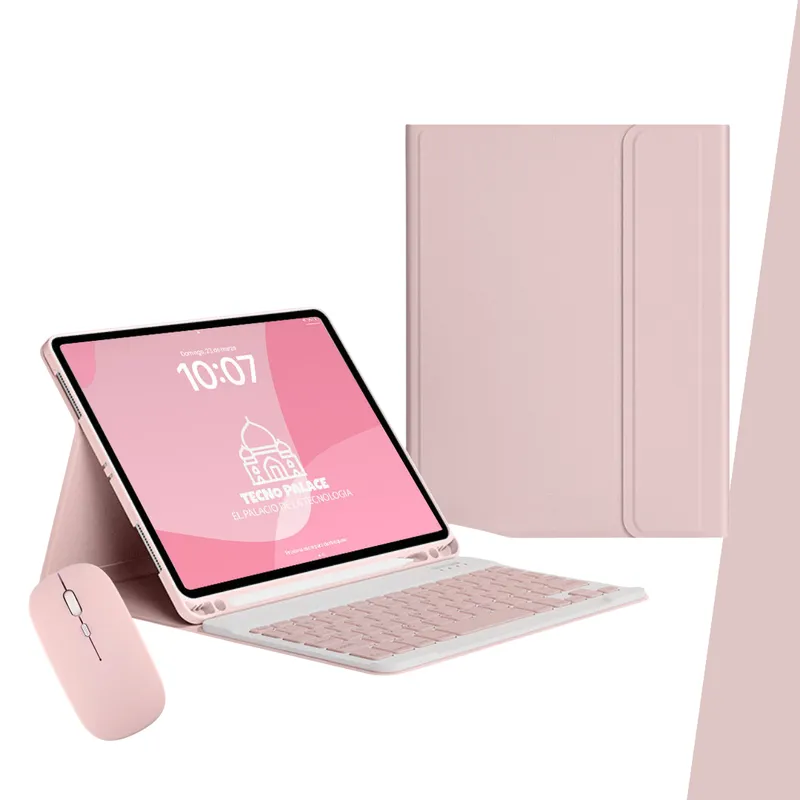 GENERICO - Fundas Con Teclado y Mouse Para iPad 10,9 (10 GEN) Incluye letra Ñ
