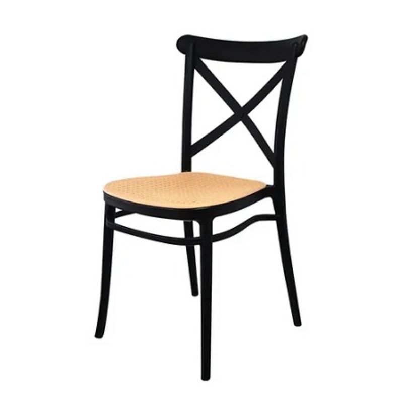 GENERICO - PACK DE 6 SILLA SENA TOP- NEGRO