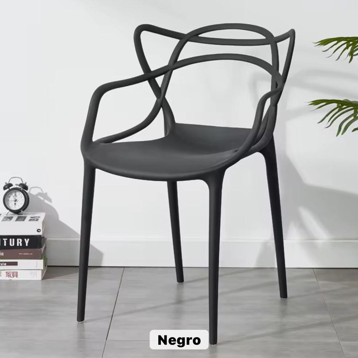 GENERICO - SILLA MASTER POLIPROPILENO-NEGRO