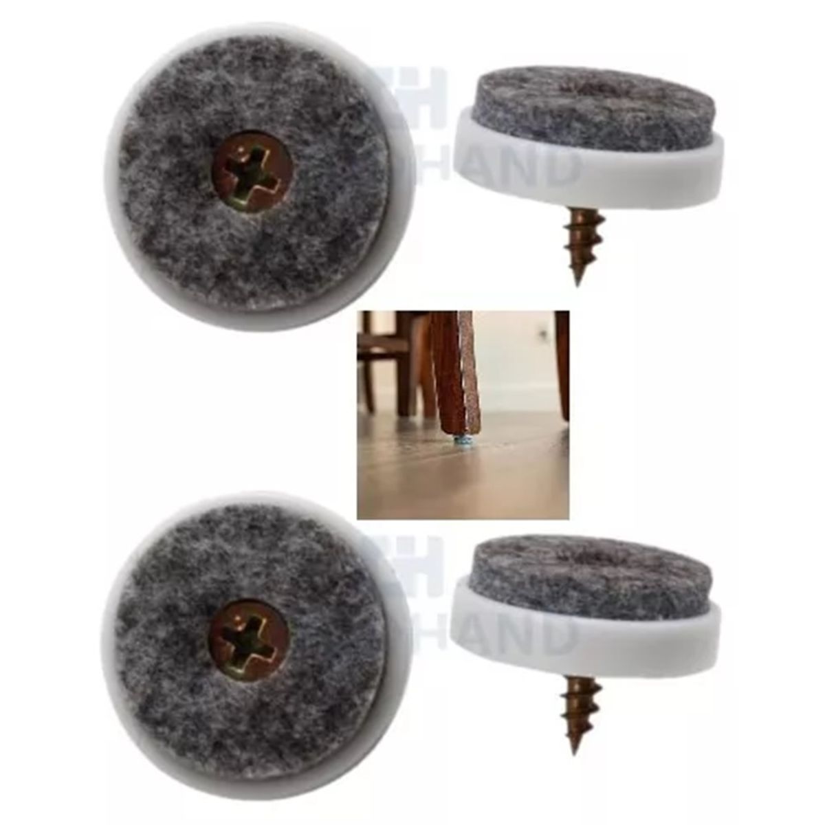 GENERICO - Pata Antideslizante, Anti-rayas para  Muebles 100 un .