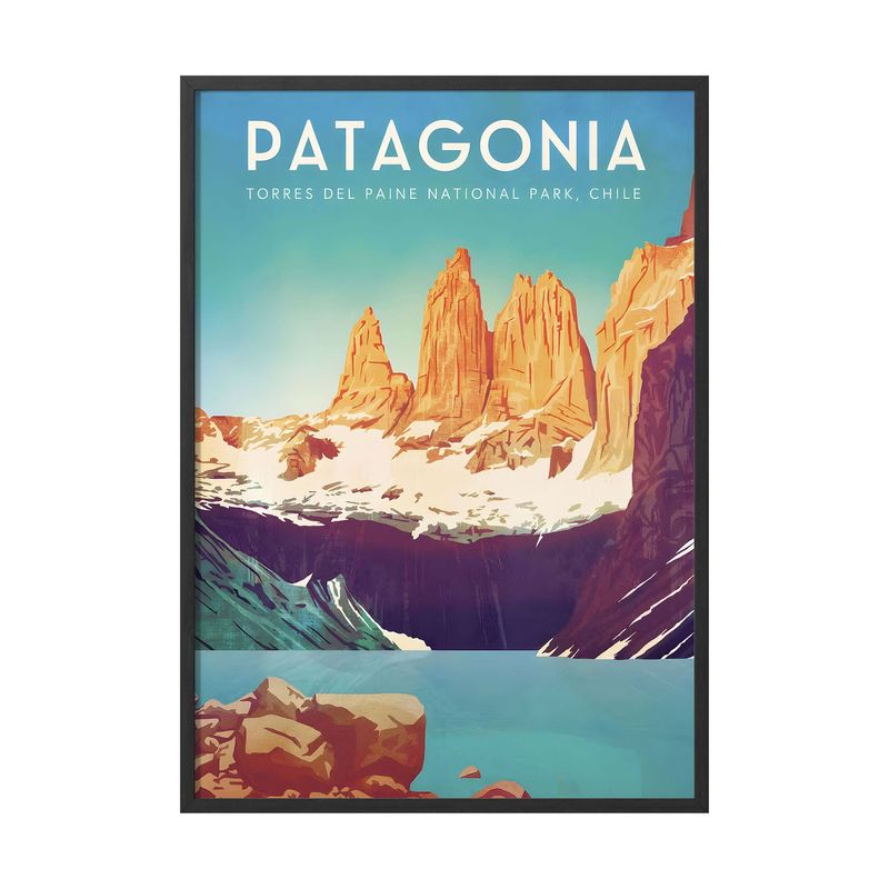 CREANGO - CUADRO POSTER PATAGONIA CHILENA 33X43
