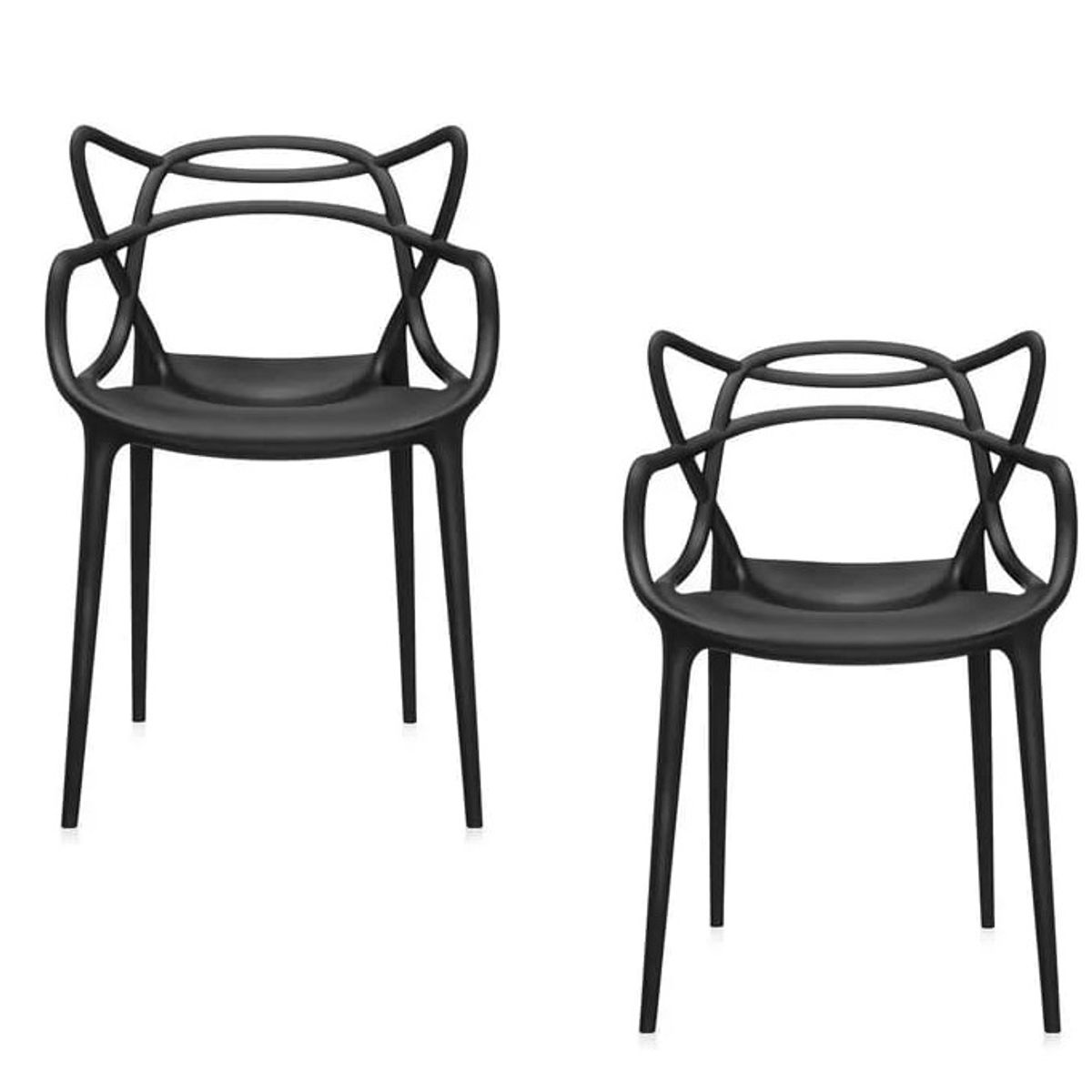 HABITA2 CHILE - PACK DE 2 SILLA MASTER NEGRO