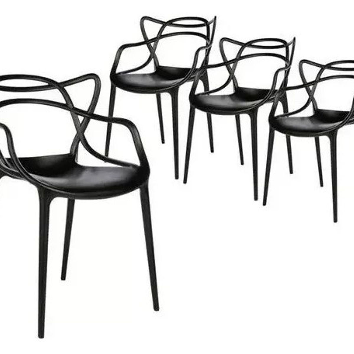 HABITA2 CHILE - PACK DE 4 SILLA MASTER NEGRO