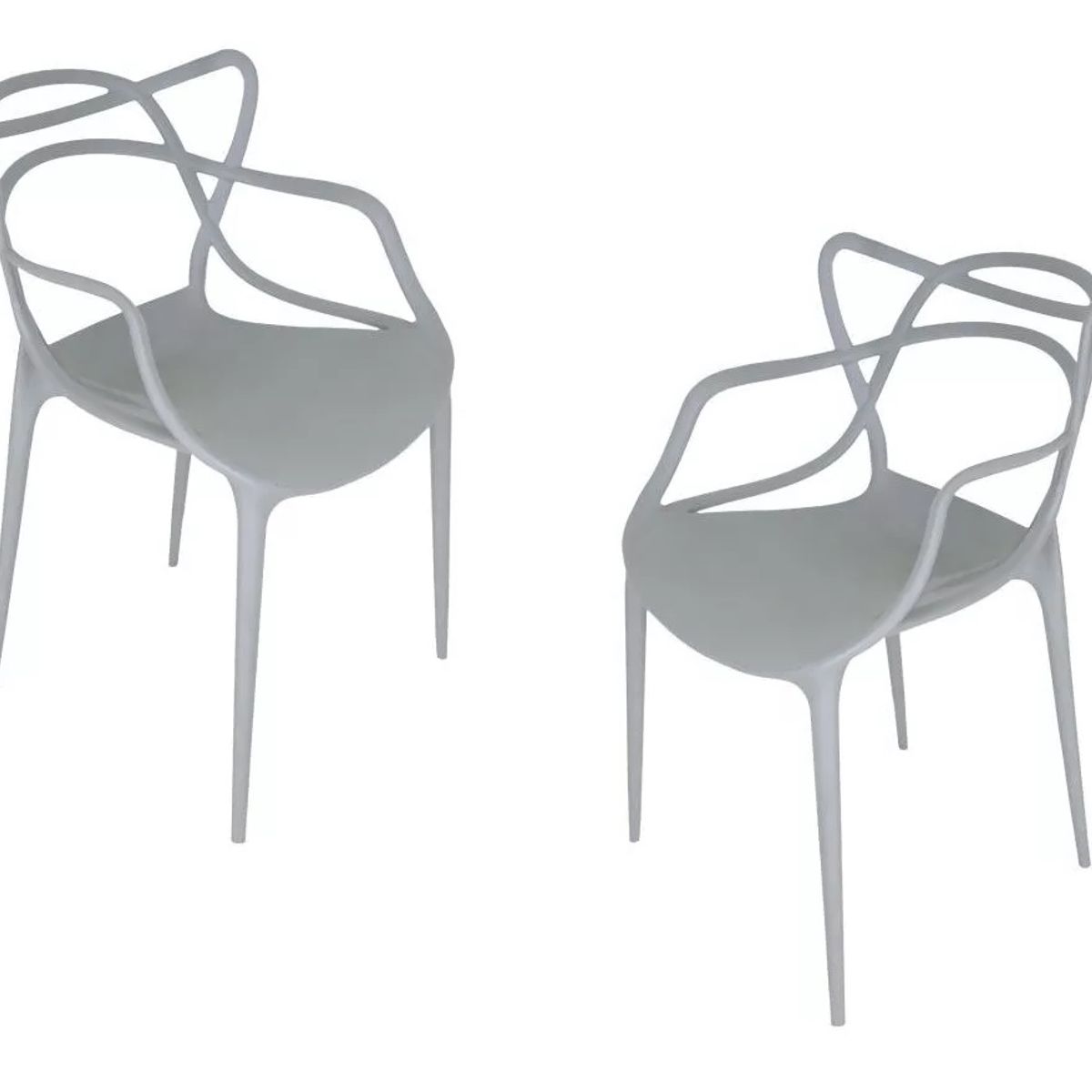 HABITA2 CHILE - PACK DE 2 SILLA MASTER POLIPROPILENO GRIS